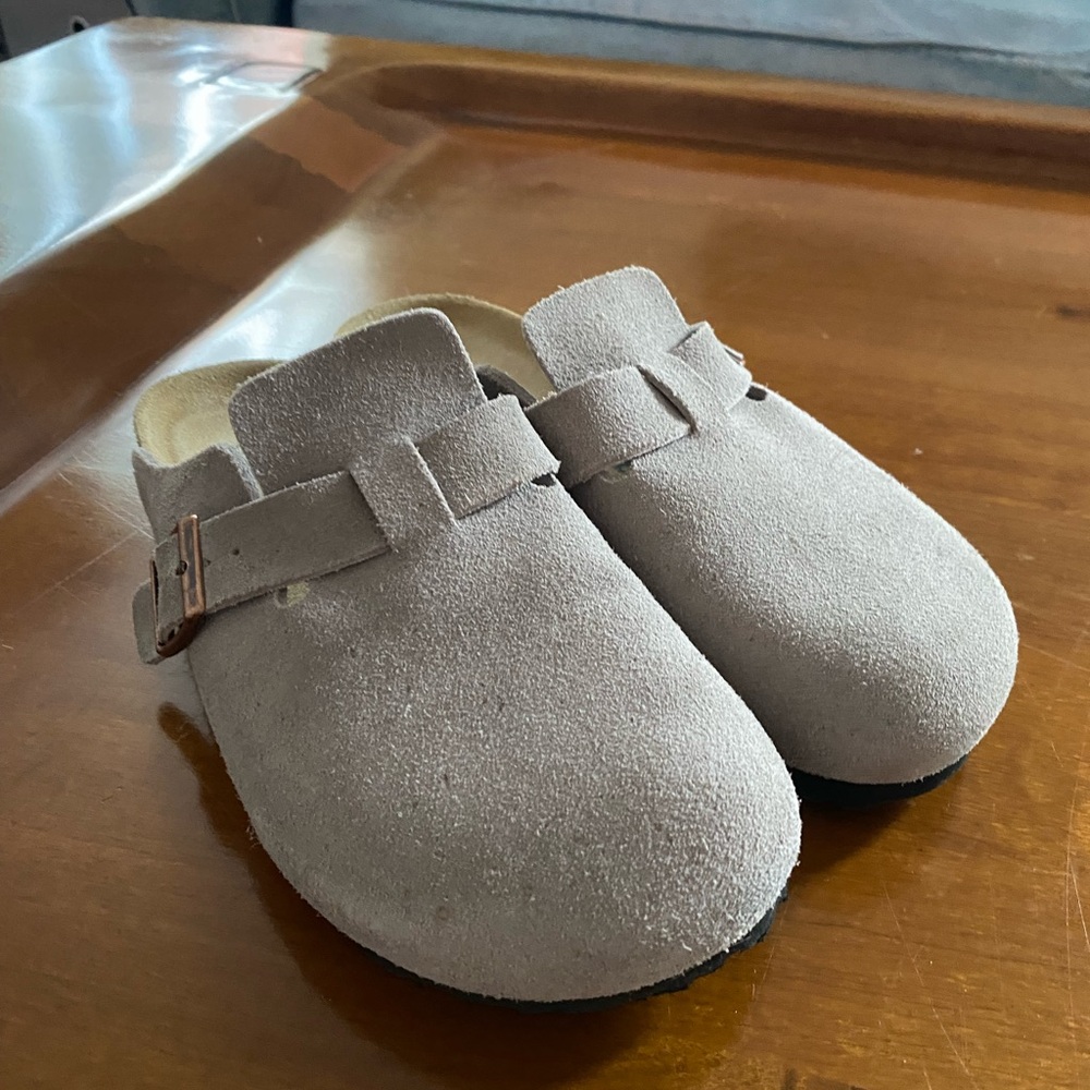 Grey Boston Birkenstock Size 38